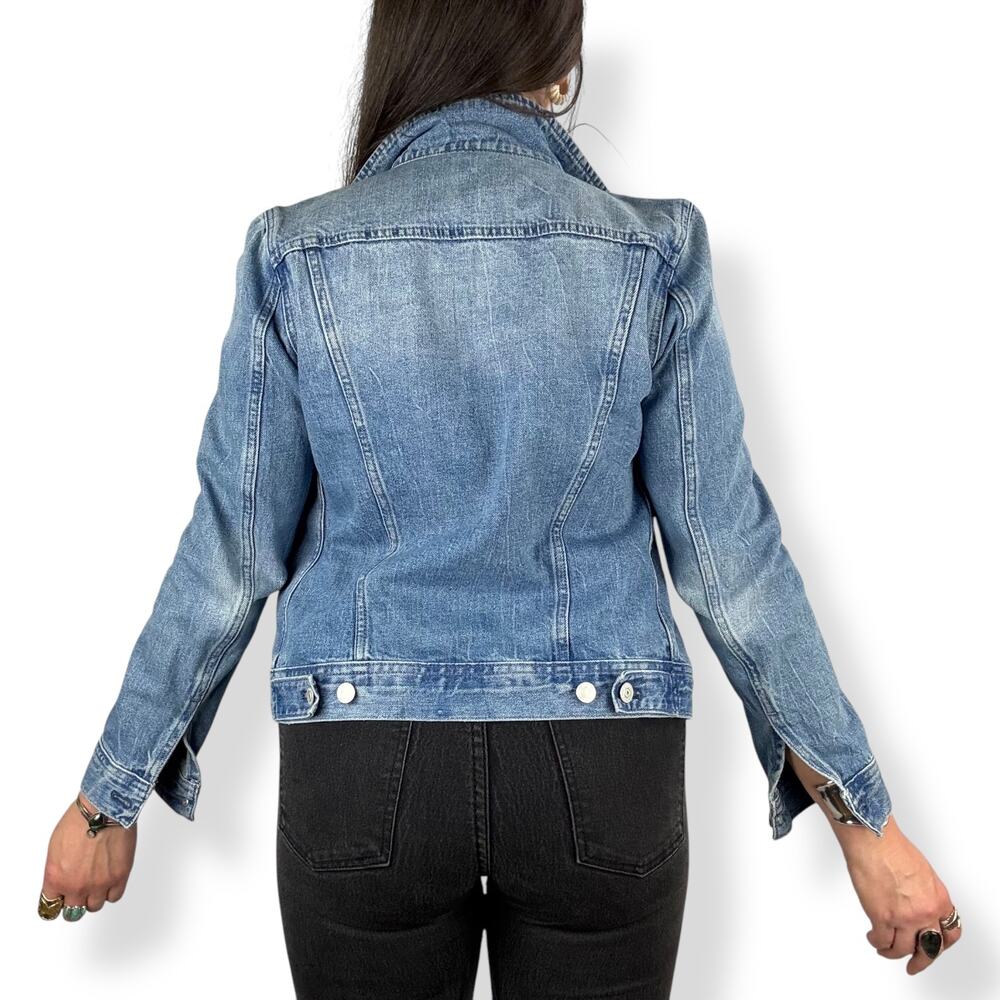 J. CREW light blue wash fitted denim jacket - Picture 6 of 16